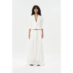 Maria Cher Olavarria Dominique Wide Leg Pants in Off White XS